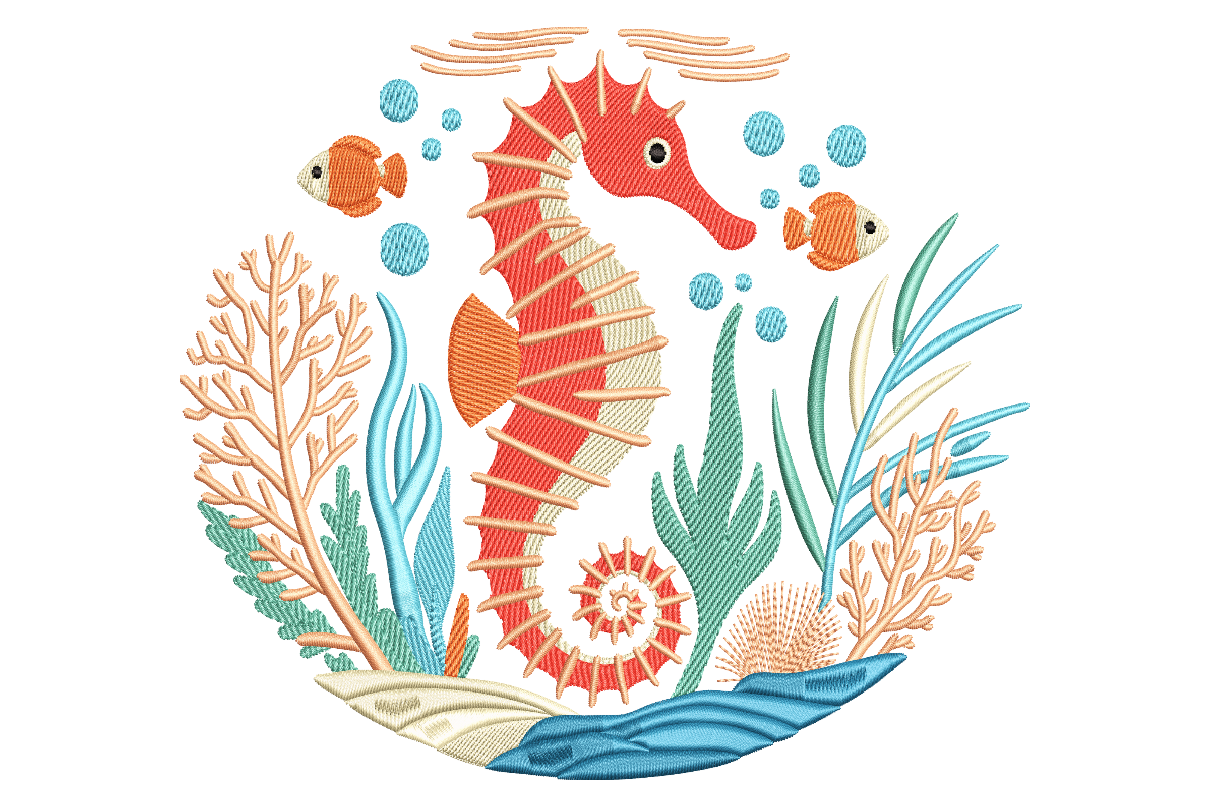 Seahorse and Fish