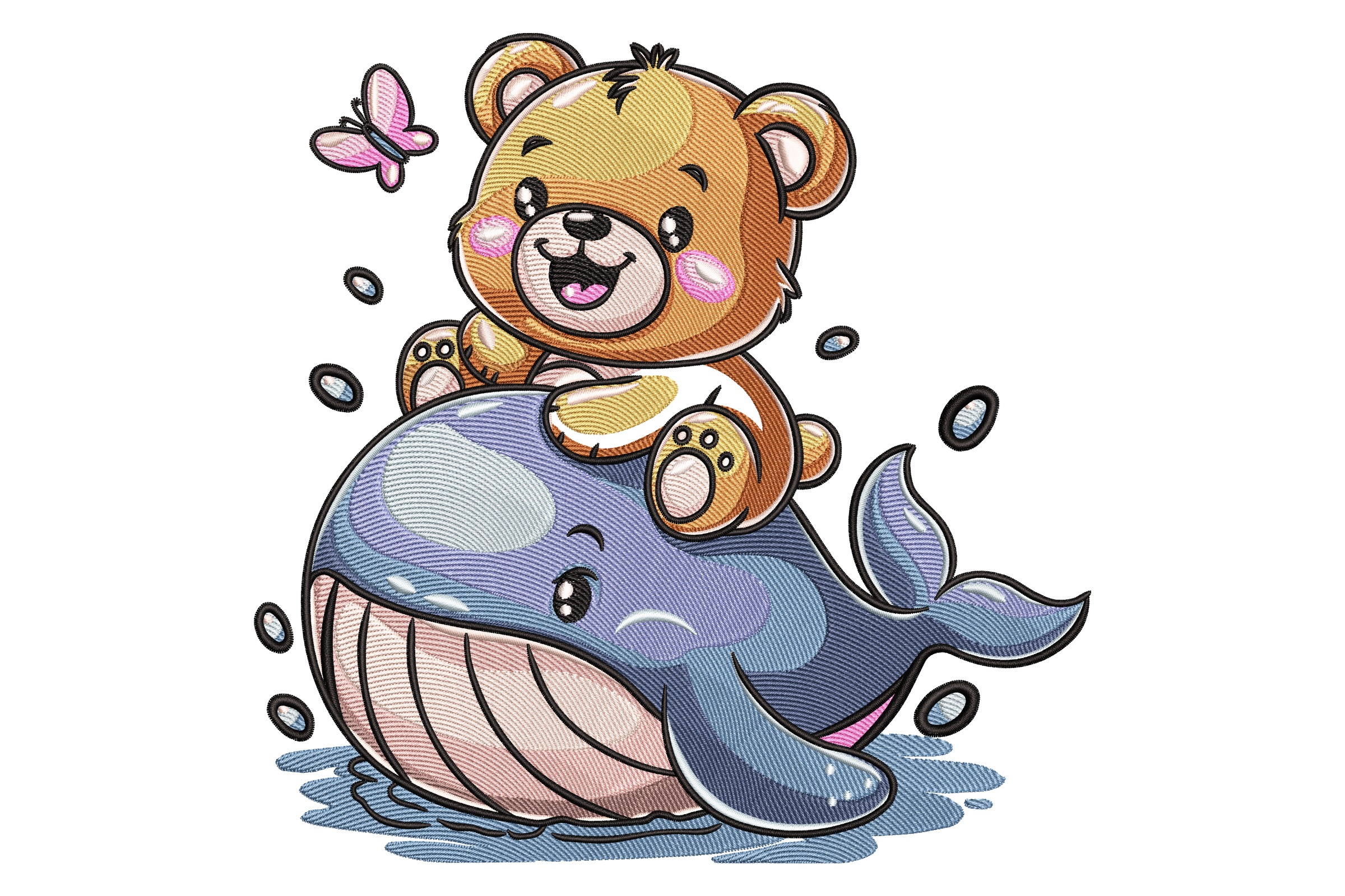 Teddy Bear with Whale