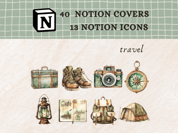 Travel Themed Notion Icons