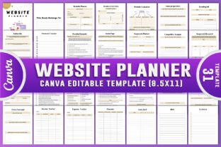 Website Planner Canva KDP Interiors Graphic by Creative Space ...