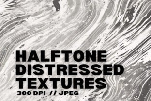 10 Halftone Distressed Textures Graphic by DesignScape Arts · Creative ...