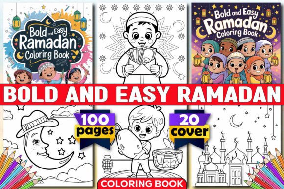 Bold and Easy Ramadan Coloring Pages