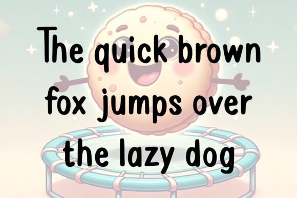 Bouncy Biscuit Font - Preview 2
