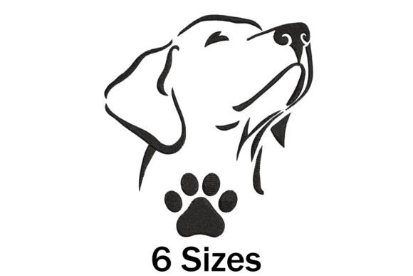 Cute Dog and Paw Print