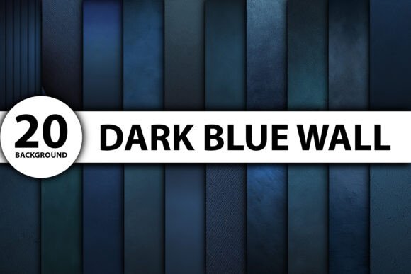 Dark Blue Textured Background Bundle