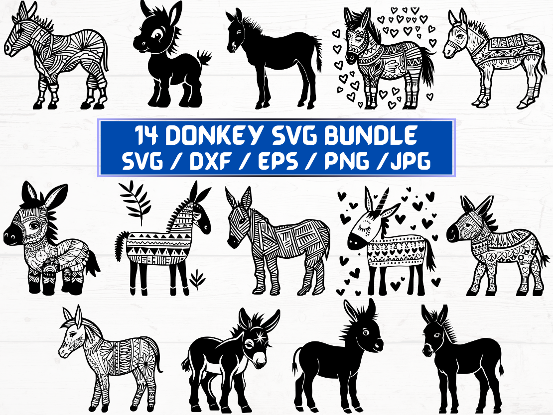 Donkey SVG Graphic by KDP INTERIORS MARKET · Creative Fabrica
