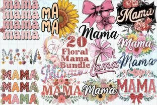 Floral Mama PNG Bundle Bundle · Creative Fabrica