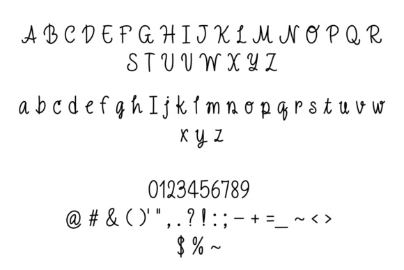 Friendly Jumps Font PNG with transparent background - Preview 2