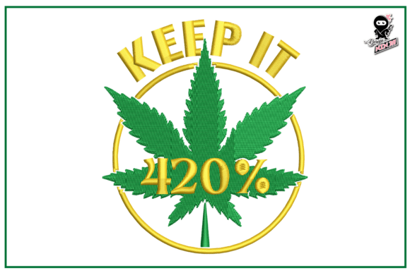 Funny Cannabis Quote Embroidery