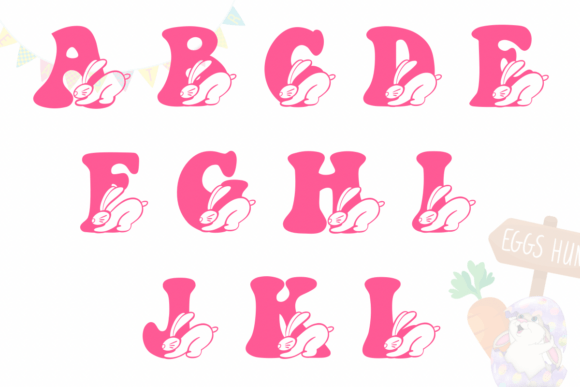 Groovy Easter Bunny Font - Preview 1