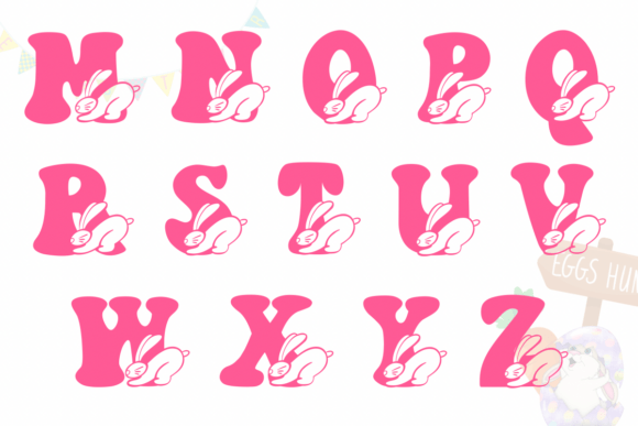 Groovy Easter Bunny Font - Preview 2