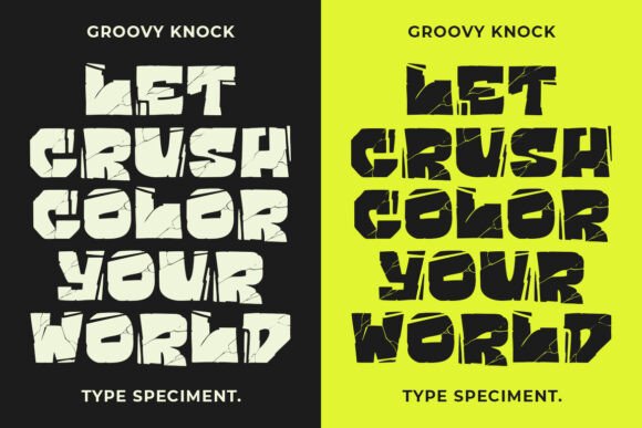 Groovy Knock Font - Preview 5