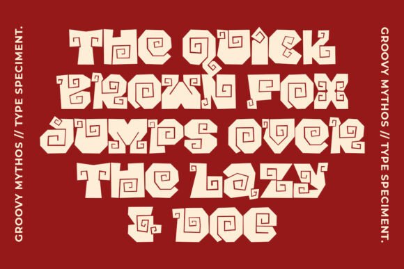 Groovy Mythos Font - Preview 1