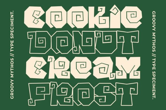 Groovy Mythos Font - Preview 3