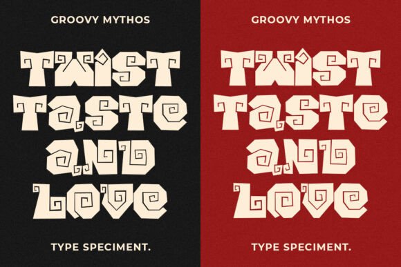Groovy Mythos Font - Preview 5