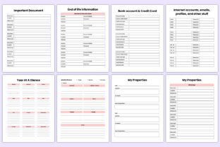 Printable End of Life Planner Canva Kdp Graphic by Mustafiz · Creative ...