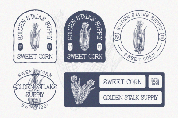 Roasty Beans Font PNG with transparent background - Preview 1