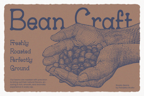 Roasty Beans Font PNG with transparent background - Preview 3