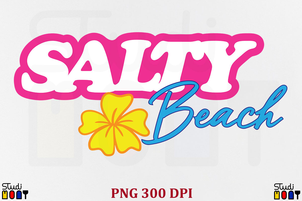 Salty Beach Summer Vibes Vacation PNG Graphic by Studimony · Creative ...