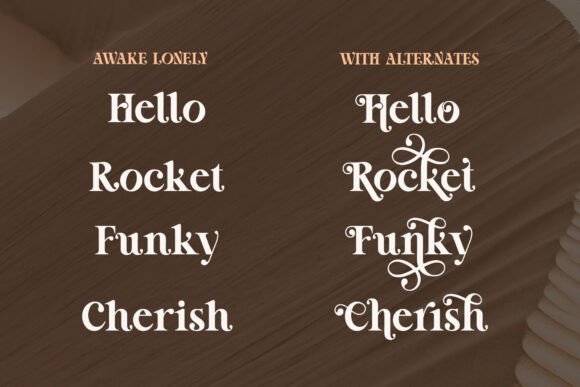 Awake Lonely Font - Preview 1