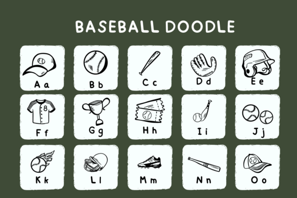 Baseball Doodle Font - Preview 1