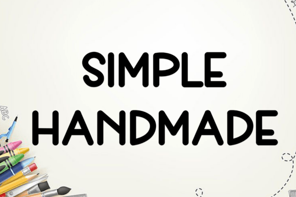 Book School Font PNG with transparent background - Preview 1