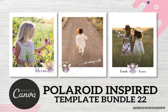 Customizable Canva Polaroid template for photo keepsakes and gifts