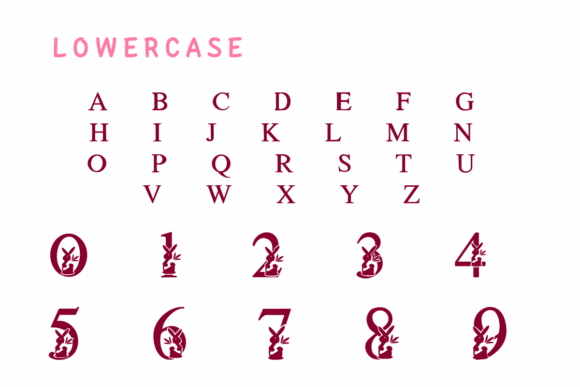 Easter Bunny Egg Font - Preview 2