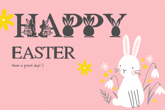 Easter Bunny Egg Font - Preview 3