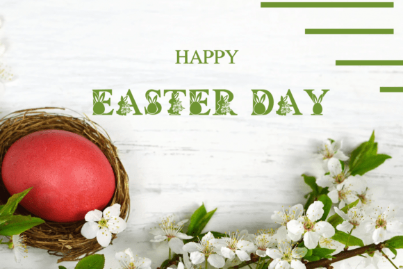 Easter Bunny Egg Font - Preview 5
