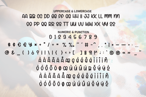Easter Rainbow Font PNG with transparent background - Preview 6