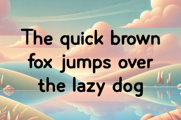 Easy on the Eye Font PNG with transparent background - Preview 2
