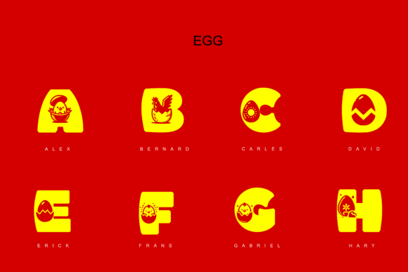 Egg Font - Preview 2