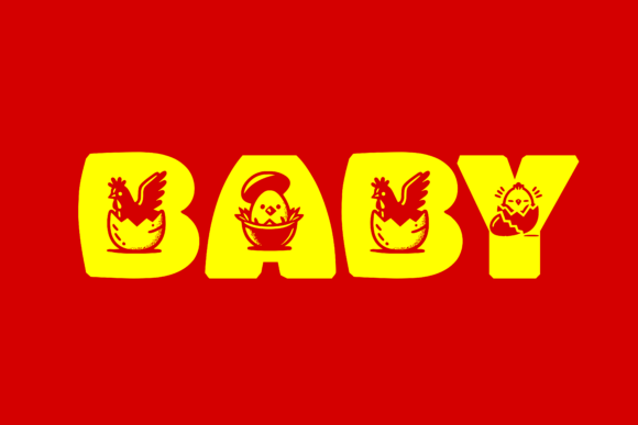Egg Font - Preview 4