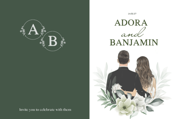 Floral Circle Monogram Font - Preview 1