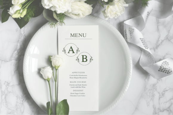 Floral Circle Monogram Font - Preview 2