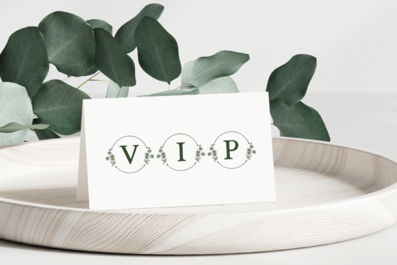 Floral Circle Monogram Font - Preview 3