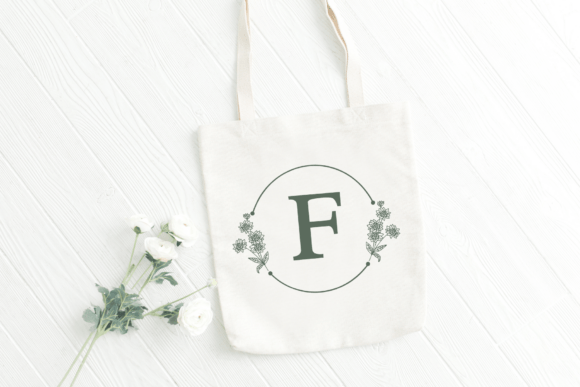 Floral Circle Monogram Font - Preview 5