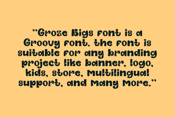 Groze Bigs Font - Preview 3