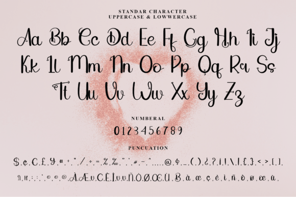 Heart Font - Preview 3