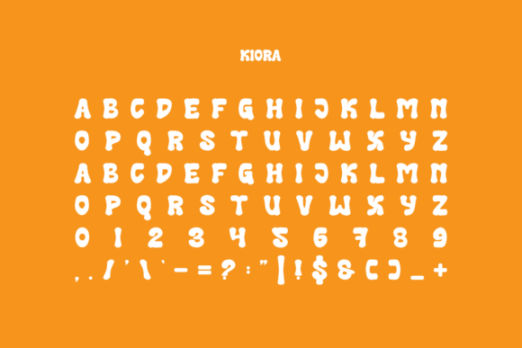 Kiora Font PNG with transparent background - Preview 2