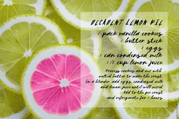 Lemon Pops Font PNG with transparent background - Preview 2