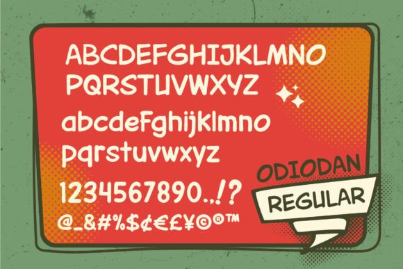 Odiodan Font PNG with transparent background - Preview 2