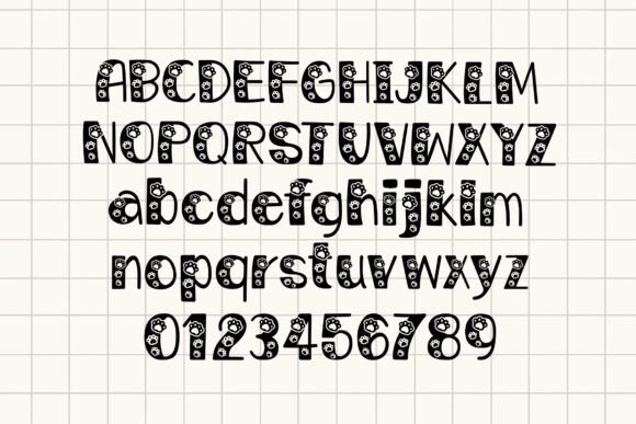 Paws Nani Font PNG with transparent background - Preview 1