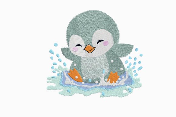 Penguin Embroidery Design