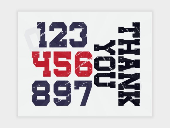 Retro Texture Font PNG with transparent background - Preview 3