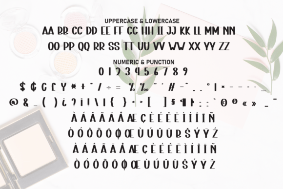 Simple Beauty Font PNG with transparent background - Preview 6