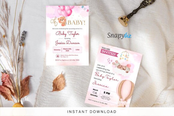 Teddy Baby Shower Invitation Templates