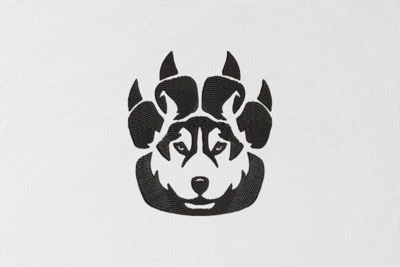 Wolf Paw Embroidery Design