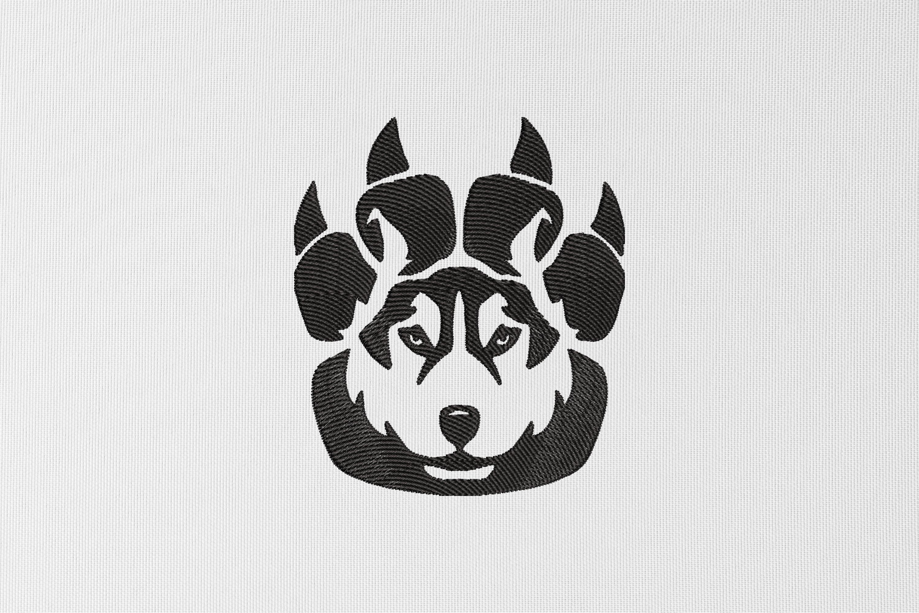 Wolf Paw Embroidery Design